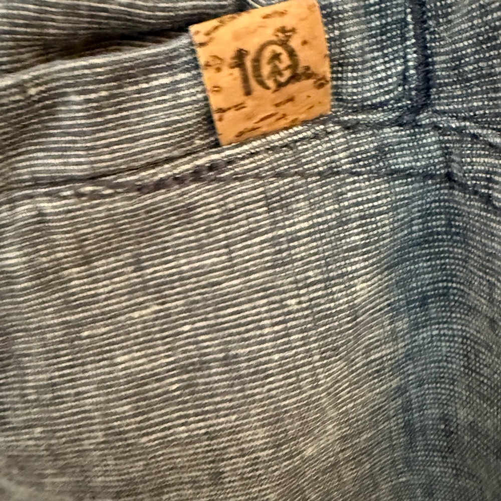 Men's Blue Striped Shorts